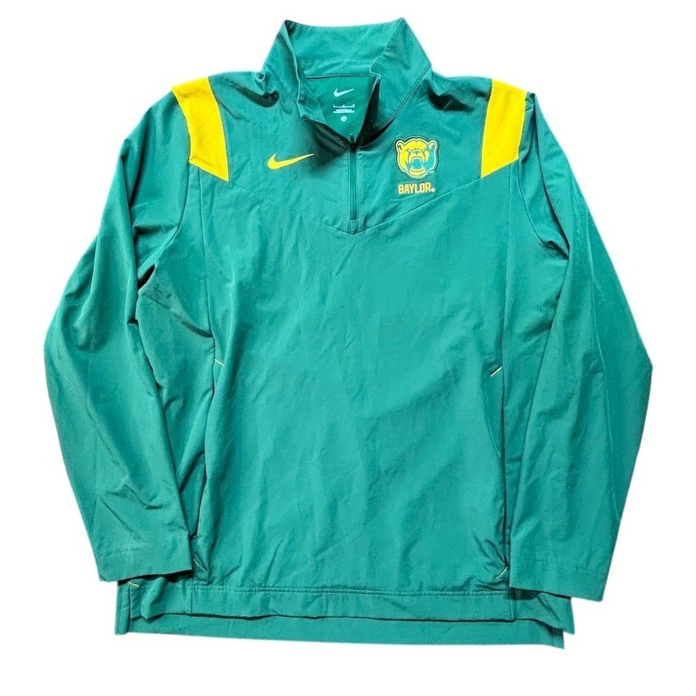 Nike Baylor Bears Men's‎ Windbreaker Jacket Green/Yellow Size L team issued
